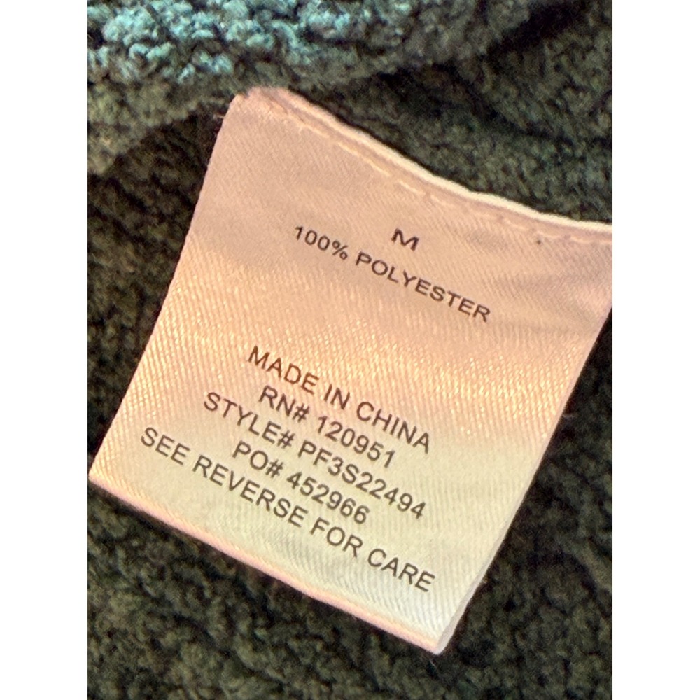 Pink Republic Womens Forest Green Ribbed Quarter Zip Hooded Sweater Size M - Picture 6 of 7